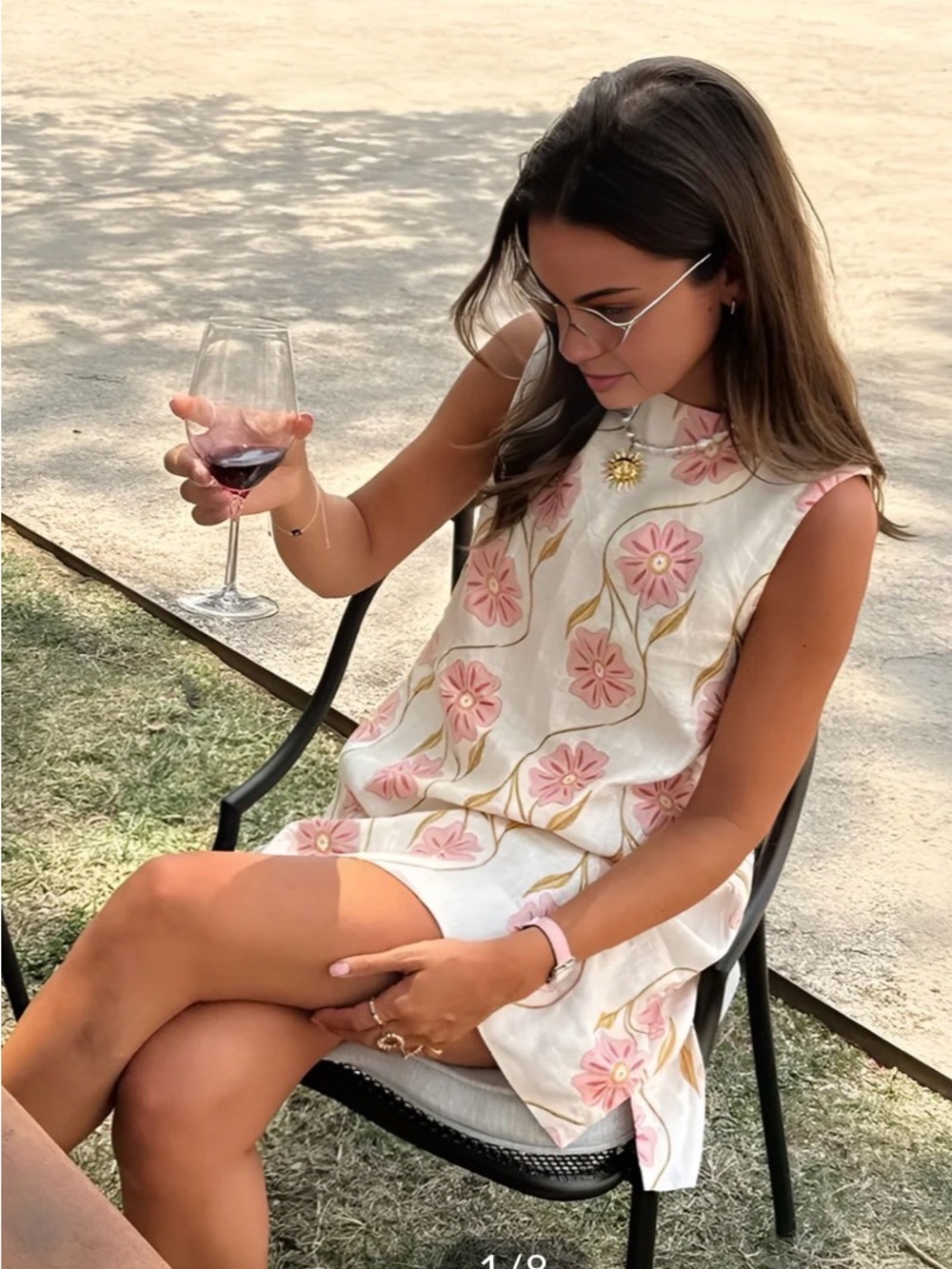 Commense romantic sleeveless short dress